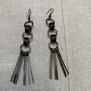 Steampunk industrial drop earrings